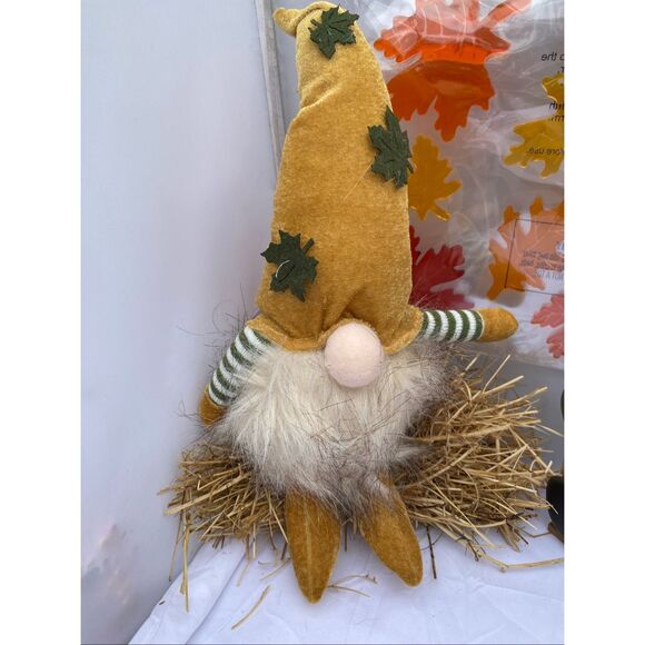 🍁 Fall Harvest Gnome Décor Set with LED Light & Happy Fall Y’all Sign🍁 - Picture 3 of 8